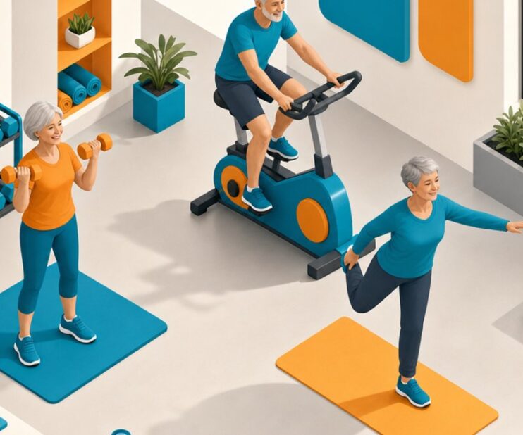 Adulti over 50 che tornano in forma allenandosi in palestra nel Locarnese